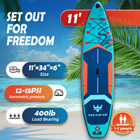 Planche de SUP gonflable tendance personnalisée OEM ODM, planche de pagaie gonflable pour la pêche, planche de paddle gonflable Drop Stitch