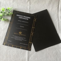 Certifications de papier d'estampage à chaud de luxe personnalisées certificat de formation privé