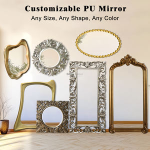 <span class=keywords><strong>Specchio</strong></span> Decorativo di Lusso per Interni, Cornice Anticata in PU, <span class=keywords><strong>Specchio</strong></span> da Parete in Stile Francese, <span class=keywords><strong>Specchio</strong></span> Decorativo da Ingresso - Product Image 3