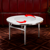 Hot Selling Edelstahl Esstisch für Hotel Restaurant Barbecue Verwendung