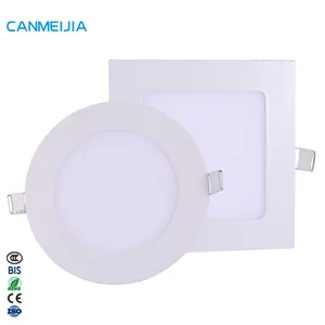 Iluminação doméstica de 6w/9w/12w/18w/24w/AC85-265V, duas cores, luminária embutida downlight, quadrada, para painel