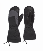Mitaines d'hiver isolées, imperméables et respirantes pour hommes, pour le ski et le snowboard, avec fermeture à cordon, en polyester