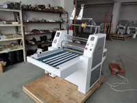 Machine de laminage thermique semi-automatique hydraulique feuille-rouleau, machine de laminage manuelle