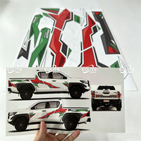 Autocollants graphiques latéraux sur mesure pour Toyota Hilux 2026 2 portes, style d'usine, découpés à l'avance, bandes de vinyle automobile