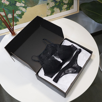 Cajas de Embalaje de Lujo Personalizadas para Ropa Interior con Logotipo Estampado en Caliente, Laminación Mate, Caja de Regalo para Marca de Lencería