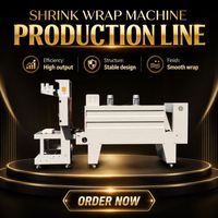 Machine d'emballage sous film rétractable semi-automatique, effet d'emballage sous film rétractable parfait pour l'eau en bouteille