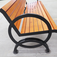 Bancs de jardin en bois massif pour l'extérieur, mobilier urbain moderne, bancs de terrasse, sièges en bois pour parcs, centres commerciaux et écoles