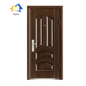 <span class=keywords><strong>Porte</strong></span> <span class=keywords><strong>blindée</strong></span> en acier résidentielle économique, portes d'entrée en acier de sécurité pour la maison - Product Image 5