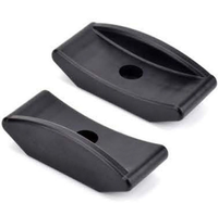 Accessoires d'équipement de fitness support d'haltères support en caoutchouc creux amorti M8/M10 support en forme de croissant choc silencieux