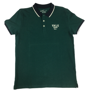 เสื้อยืดโปโลสำหรับผู้ชายเข้ารูปแขนสั้นสีพื้นพิมพ์ลายลำลอง - Product Image 1
