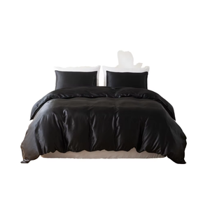 Nouveau lavable glace <span class=keywords><strong>soie</strong></span> Simple qualité 300tc Polyester remplissage imprimé housse de <span class=keywords><strong>couette</strong></span> drap de lit et taie d'oreiller été quatre pièces ensemble - Product Image 1
