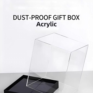 Modern Clear Acrylic <strong>Lucite</strong> Baseball <strong>Display</strong> Cube Box Eco-Friendly Tennis Ball <strong>Case</strong> with Acrylic Base - Product Image 3