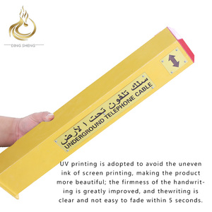 Postes de Advertencia de Plástico Reforzado con Fibra de Vidrio, Resistentes a la Corrosión, Portátiles y Fáciles de Instalar, para la Construcción de Carreteras - Product Image 1