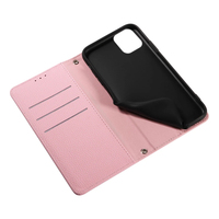 Étui portefeuille en cuir PU grain litchi avec porte-cartes, dragonne et béquille pour iPhone 11 Pro Max/11 Pro/11/17/8/7/SE 3