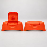Bouchon distributeur en plastique à clapet avec couvercle de valve en silicone, couvercle à clipser en plastique, bouchon à vis à clapet pour bouteille de miel à presser