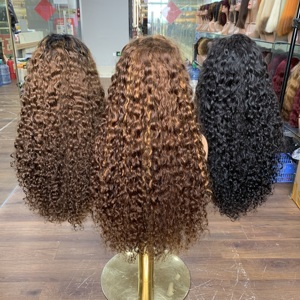High Density Super Double Drawn 5x5 <b>Lace</b> Closure Luxury Curl Human Hair <b>Wig</b> for Black Women - Product Image 5
