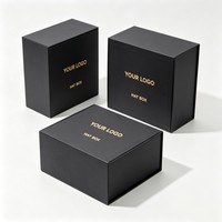 Boîte à chapeau rigide à fermeture magnétique personnalisée de qualité supérieure, grande taille, pliable, pour casquettes de baseball avec impression de logo