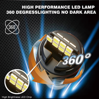 Ampoule LED M12 2.1W 60V T15 W16W 921 IP68 Blanc Jaune 16 puces SMD 2835 Canbus pour feux de recul et de coffre de voiture et camion – Vente en gros