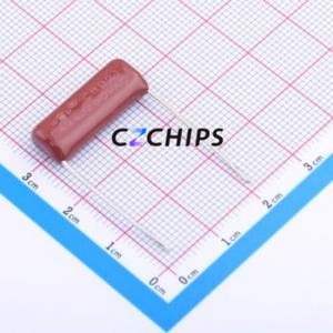 ตัวเก็บประจุฟิล์มโพลีโพรพิลีน (CBB) แบบมีรูทะลุ (THT) รุ่น B2E2474JS1B0220095060EOY, ระยะขา P=20 มม. ความจุ 470nF ความคลาดเคลื่อน 5% แรงดัน 250V - Product Image 1