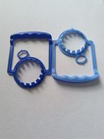 Anneau de transport en plastique anti-pression de 55 mm, PE de qualité alimentaire, poignée multicolore disponible pour l'emballage des seaux d'eau jetables