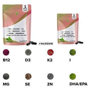 Prival Cápsulas multivitamínicas Sabor a menta Aumentar la energía Suplemento para mejorar la salud del corazón para adultos No para recién nacidos - Product Image 6