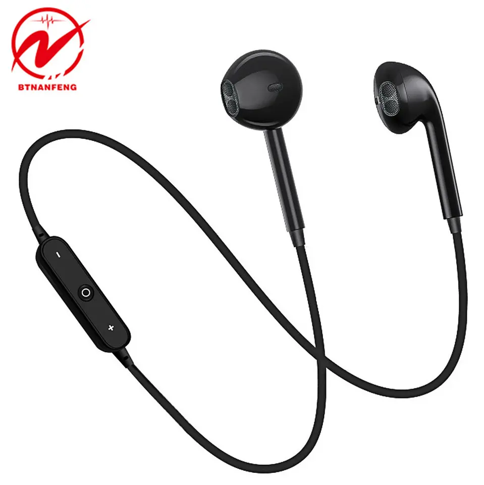 S6 esporte no ouvido da faixa do pescoço s6 sem fio fone de ouvido v5.0 com microfone estéreo para iphone xiaomi huawei