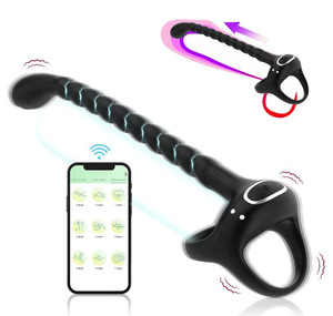 Anneau vibrant à commande manuelle de 2e génération, plug anal vibrant pour couple, masseur intime en ABS/silicone, étanche - Product Image 3