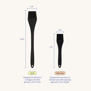 Heat-Resistant Non-Shedding Long Handle Plastic Silicone Oil Brush for Grilling & Baking-Camping Use Food Safe - Product Image 3