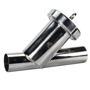 Filtro sanitario tipo Y de acero inoxidable SUS304 316L Tri-Clamp para la industria farmacéutica de alimentos lácteos, malla 100 personalizable - Product Image 3