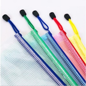 Bolsas de malla impermeables con cremallera, 9 colores, paquete de 18, 8 tamaños, <span class=keywords><strong>para</strong></span> documentos, viajes, oficina, escuela, rompecabezas, ¡en oferta! - Product Image 4