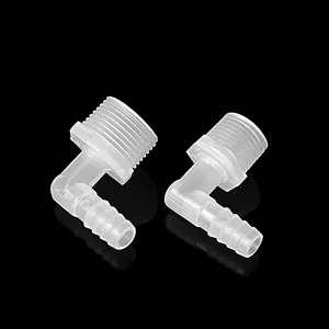 Cotovelo de rosca M roscado para acessórios de tubos de conector de mangueira de plástico PP 6-m8 e 8-m8