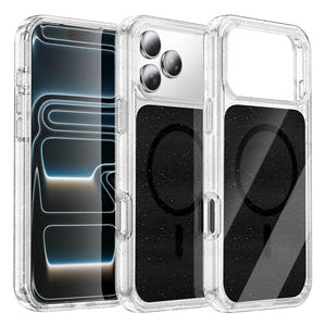 Funda para iPhone 17 Air, estilo original grueso, con bloques de color brillantes, magnética y a prueba de golpes - Product Image 5