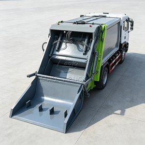 Camión Compactador de Basura Dongfeng en Oferta, Equipado con Tolva Grande y Cargador Trasero, Camión de Compresión de Residuos para Desechos Municipales - Product Image 4