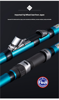 Joran Pancing Surf Lurekiller 4.20M 3-Seksi Karbon Aksi Cepat Gagang EVA Ring Fuji SIC Daya Sedang Berat Joran Air Asin