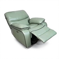 Canapé électrique confortable en cuir véritable pour salon, fauteuils inclinables de massage Haven