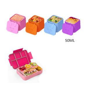 Petit mini-récipient à collation empilable pour enfants boîtes à déjeuner pour enfants diviseur de sauce en silicone récipient à collation tasse - Product Image 1