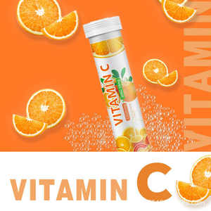 VitaHall <span class=keywords><strong>C</strong></span> Vitamini Portakal Aromalı Efervesan Tabletler Gençler ve Yetişkinler İçin - Cilt Parlatı<span class=keywords><strong>c</strong></span>ı Güzellik Takviyesi - Product Image 5