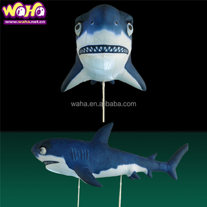 <span class=keywords><strong>Marionnette</strong></span> de requin gonflable <span class=keywords><strong>géante</strong></span> de 3.5m ballon d'animal marin de dessin animé d'explosion pour la décoration d'événement de défilé - Product Image 1