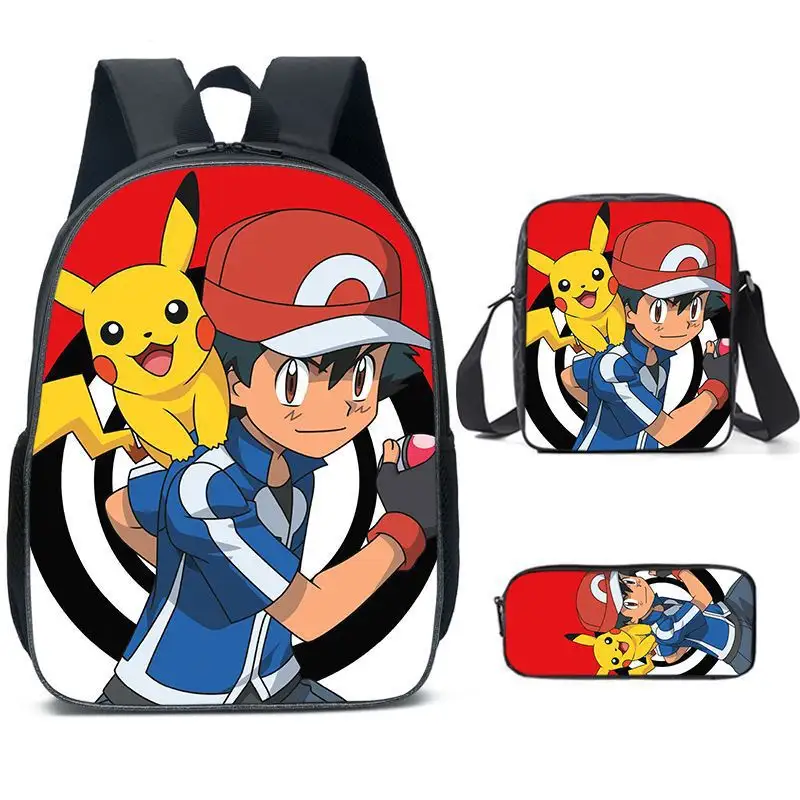 ปริมาณการสั่งซื้อขั้นต่ําต่ํา กระเป๋านักเรียนนักเรียน Pokemon กระเป๋าเป้สะพายหลังเด็กแบบกําหนดเองชิ้นเดียว กระเป๋าเป้สะพายหลัง Pikachu