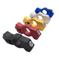 Verrou de sécurité pour casque de moto en aluminium usiné CNC, pince antivol pour guidon avec câble en acier, fournisseur en gros OEM