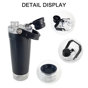 Nuevo Vaso Mezclador de Proteínas con Tapa de Flujo Rápido y Base Aislada de Acero Inoxidable, a Prueba de Fugas, de 20 oz, para Polvo Pre-Entrenamiento - Product Image 3