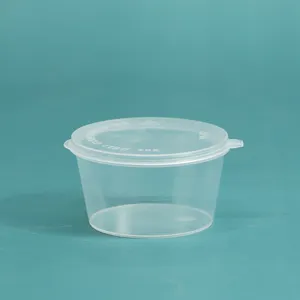 2oz/54ml Snack Bowl Disposable Plastic Sauce Cup With Lids Mini Jello Shot Party Supplies Dips Souffle