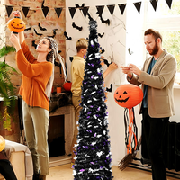 Hochwertiger 1,5m Glitzer-Klappbaum, Künstlicher Halloween-Baum, Neujahrsprodukt, Halloween-Baumdekorationen