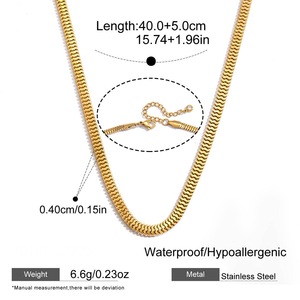 Elegante Collar de Cadena con Eslabones Cuadrados Geométricos de Circonio, Gargantilla Estética de Acero Inoxidable Impermeable, Joyería Moderna y de Moda - Product Image 6