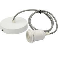 E27 Rétro Edison Lampe Suspendue Base PVC Rétro Café Bar Cordon Suspendu Support de Lampe avec Style de Vis Élégant pour Décorations