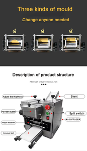 Factory Price Multifunctional Stainless Steel <b>Dumpling</b> Wrapper/Spring Roll Pastry Sheet Making <b>Machine</b> Motor Core Component High - Product Image 6
