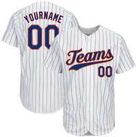Vente en gros Maillot de baseball personnalisé Maillot de baseball de l'équipe vierge col en v pour hommes Maillot de t-shirts de baseball à boutons complets