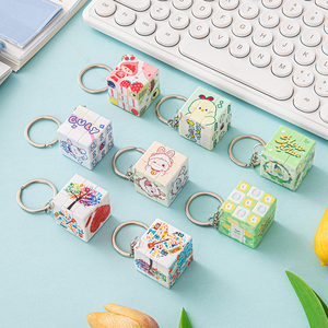 Bán Buôn 3.5Cm Khuyến Mại Tùy Chỉnh Câu Đố Cube Móc Chìa Khóa 3*3Cm Keychain Đồ Chơi Cá Nhân Ảnh Mini Ma Thuật Câu Đố Cube - Product Image 2