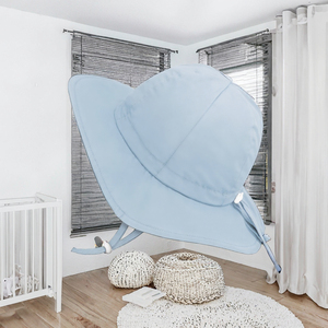 Sombrero de Playa de Verano Unisex de Algodón Sólido <span class=keywords><strong>Jan</strong></span> & Jul, Ajustable, con Decoración de Botones - Product Image 3