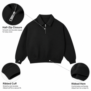 <span class=keywords><strong>Polo</strong></span> Casual di Alta Qualità con Logo Personalizzato, Traspirante, <span class=keywords><strong>Taglie</strong></span> <span class=keywords><strong>Forti</strong></span>, da <span class=keywords><strong>Uomo</strong></span>, a Maniche Lunghe con Zip a un Quarto - Product Image 1